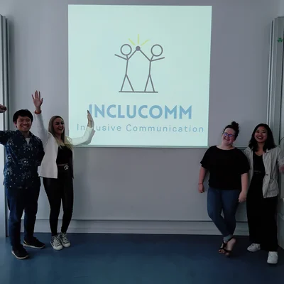 students presenting their project Sustainable Entrepreneurship and Social Innovation